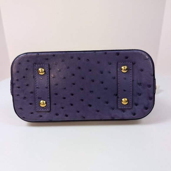 Louis Vuitton Purple Alma BB in Ostrich Leather - Picture 7 of 16